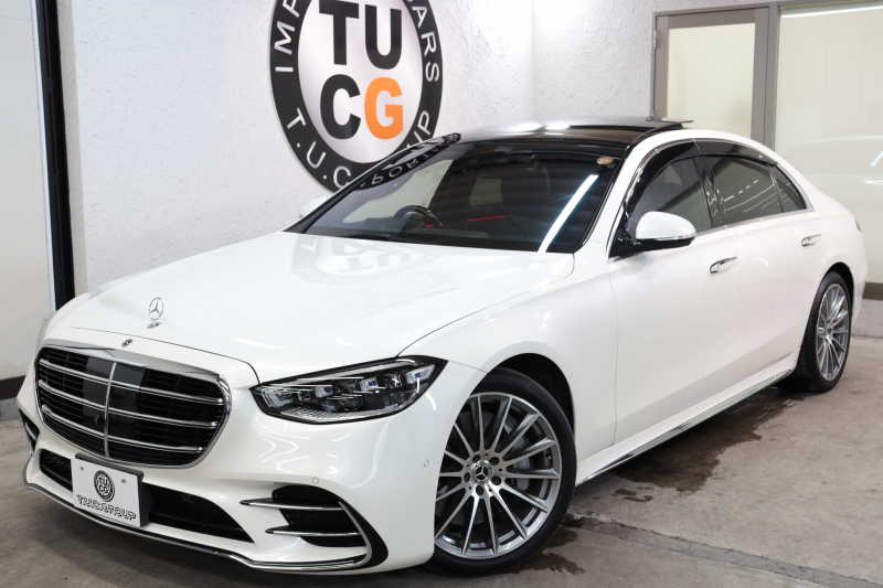 メルセデスベンツ Sクラス S500ﾛﾝｸﾞ 4MATIC AMGﾗｲﾝ&ﾚｰﾀﾞｰｾｰﾌﾃｨPKG　ISG搭載 1ｵｰﾅｰ ｷｰﾚｽｺﾞｰ 黒本革 ﾍﾞﾝﾁﾚｰﾀｰ ﾊﾟﾉﾗﾏSR HUD MBUXﾅﾋﾞTV ｽﾏﾎ連携 ﾌﾞﾙﾒｽﾀｰ 360ｶﾒﾗ PTS LEDﾗｲﾄ ﾊﾝｽﾞﾌﾘｰA AMGｴｱﾛ&20AW ｴｱｻｽ ﾘｱｱｸｽﾙ 9AT　2年保証