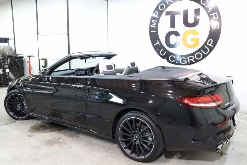 AMG Cクラス C43 4MATIC ｶﾌﾞﾘｵﾚ ﾚｰﾀﾞｰｾｰﾌﾃｨPKG　後期 1ｵｰﾅｰ ｷｰﾚｽｺﾞｰ 白本革 ｴｱｽｶｰﾌ HUD HDDﾅﾋﾞTV ｽﾏﾎ連携 ﾌﾞﾙﾒｽﾀｰ Bｶﾒﾗ PTS LEDﾗｲﾄ AMG専用装備&ﾁｭｰﾆﾝｸﾞ ﾀﾞｲﾅﾐｯｸS 9AT　2年保証
