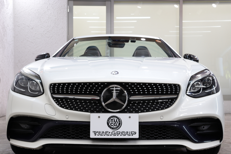 AMG SLC SLC43 AMGﾅｲﾄ&ﾚｰﾀﾞｰｾｰﾌﾃｨPKG　ｷｰﾚｽｺﾞｰ 黒本革 ｴｱｽｶｰﾌ ﾏｼﾞｯｸｽｶｲR HDDﾅﾋﾞTV ｽﾏﾎ連携 harman/kardon Bｶﾒﾗ PTS DSRC LEDﾗｲﾄ AMG専用装備&ﾁｭｰﾆﾝｸﾞ 9AT　2年保証