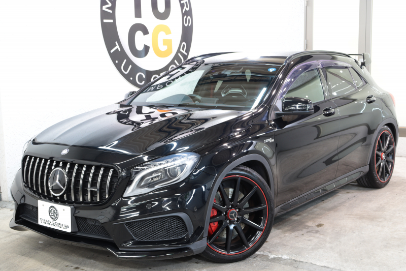 AMG GLA GLA45 4MATIC ｴﾃﾞｨｼｮﾝ1 AMGﾚｻﾞｰｴｸｽｸﾙｰｼﾌﾞ&ﾍﾞｰｼｯｸ&ﾚｰﾀﾞｰｾｰﾌﾃｨPKG　300台限定車 専用黒本革 HDDﾅﾋﾞTV ﾊﾞｯｸｶﾒﾗ PTS ｷｾﾉﾝﾗｲﾄ 自動Rｹﾞｰﾄ AMG専用装備&ﾁｭｰﾆﾝｸﾞ 専用ｴｱﾛ&20AW ﾊﾟﾅﾒﾘｶｰﾅｸﾞﾘﾙ 7AT　2年保証