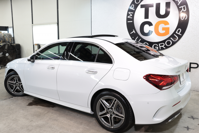 メルセデスベンツ Aクラス A250 4MATIC ｾﾀﾞﾝ AMGﾗｲﾝ AMGﾚｻﾞｰｴｸｽｸﾙｰｼﾌﾞ&ｱﾄﾞﾊﾞﾝｽﾄﾞ&ﾅﾋﾞｹﾞｰｼｮﾝ&ﾚｰﾀﾞｰｾｰﾌﾃｨPKG　ｷｰﾚｽｺﾞｰ 灰/黒本革 ﾊﾟﾉﾗﾏSR HUD MBUXﾅﾋﾞTV BT音楽 ｱﾄﾞﾊﾞﾝｽﾄﾞｻｳﾝﾄﾞ 360ｶﾒﾗ PTS LEDﾗｲﾄ ﾊﾝｽﾞﾌﾘｰA AMGｴｱﾛ&18AW ﾜｲﾔﾚｽ充電　2年保証
