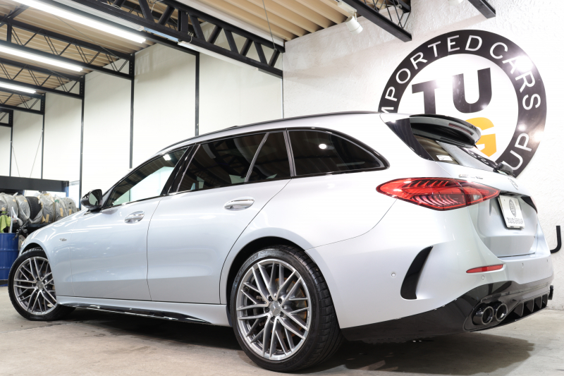 AMG Cクラス C43 ｽﾃｰｼｮﾝﾜｺﾞﾝ 4MATIC AMGﾅｲﾄ&ﾚｰﾀﾞｰｾｰﾌﾃｨPKG　BSG搭載 ｷｰﾚｽｺﾞｰ 茶/黒本革 ﾍﾞﾝﾁﾚｰﾀｰ ﾊﾟﾉﾗﾏSR ﾍｯﾄﾞｱｯﾌﾟD MBUXﾅﾋﾞTV ｽﾏﾎ連携 ﾌﾞﾙﾒｽﾀｰ 360ｶﾒﾗ PTS LEDﾗｲﾄ 自動ﾄﾗﾝｸ AMG専用装備&ﾁｭｰﾆﾝｸﾞ 9AT ﾘｱｱｸｽﾙｽﾃｱ　2年保証
