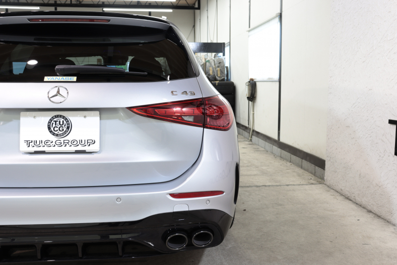 AMG Cクラス C43 ｽﾃｰｼｮﾝﾜｺﾞﾝ 4MATIC AMGﾅｲﾄ&ﾚｰﾀﾞｰｾｰﾌﾃｨPKG　BSG搭載 ｷｰﾚｽｺﾞｰ 茶/黒本革 ﾍﾞﾝﾁﾚｰﾀｰ ﾊﾟﾉﾗﾏSR ﾍｯﾄﾞｱｯﾌﾟD MBUXﾅﾋﾞTV ｽﾏﾎ連携 ﾌﾞﾙﾒｽﾀｰ 360ｶﾒﾗ PTS LEDﾗｲﾄ 自動ﾄﾗﾝｸ AMG専用装備&ﾁｭｰﾆﾝｸﾞ 9AT ﾘｱｱｸｽﾙｽﾃｱ　2年保証