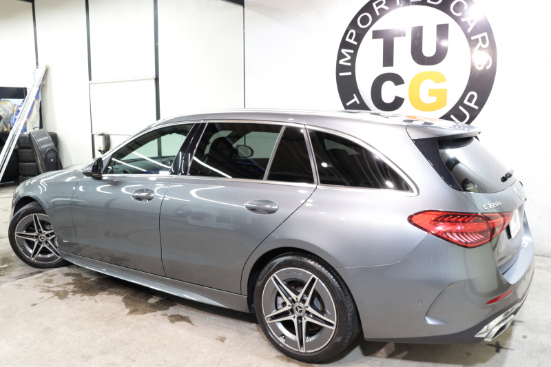 メルセデスベンツ Cクラス C220d ｽﾃｰｼｮﾝﾜｺﾞﾝ AVG AMGﾗｲﾝ ﾚｻﾞｰｴｸｽｸﾙｰｼﾌﾞ&ﾍﾞｰｼｯｸ&ﾚｰﾀﾞｰｾｰﾌﾃｨPKG　ISG搭載 ｷｰﾚｽｺﾞｰ 黒本革 ﾍｯﾄﾞｱｯﾌﾟD MBUXﾅﾋﾞTV&ARﾅﾋﾞ ｽﾏﾎ連携 360ｶﾒﾗ PTS LEDﾗｲﾄ ﾊﾝｽﾞﾌﾘｰA AMGｴｱﾛ&18AW 9AT 希少色ｾﾚﾅｲﾄｸﾞﾚｰ　2年保証