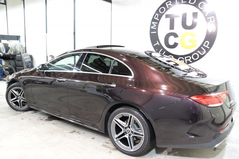 メルセデスベンツ CLS CLS220d ｽﾎﾟｰﾂ ｴｸｽｸﾙｰｼﾌﾞ&ﾚｰﾀﾞｰｾｰﾌﾃｨPKG　ｷｰﾚｽｺﾞｰ 赤/黒本革 ﾍﾞﾝﾁﾚｰﾀｰ ｻﾝﾙｰﾌ ﾍｯﾄﾞｱｯﾌﾟD HDDﾅﾋﾞTV ｽﾏﾎ連携 ﾌﾞﾙﾒｽﾀｰ 360ｶﾒﾗ PTS LEDﾗｲﾄ ﾊﾝｽﾞﾌﾘｰA AMGｴｱﾛ&19AW ｴｱｻｽ ﾀﾞｲﾅﾐｯｸS 9AT 希少色ﾙﾋﾞｰﾌﾞﾗｯｸ　2年保証