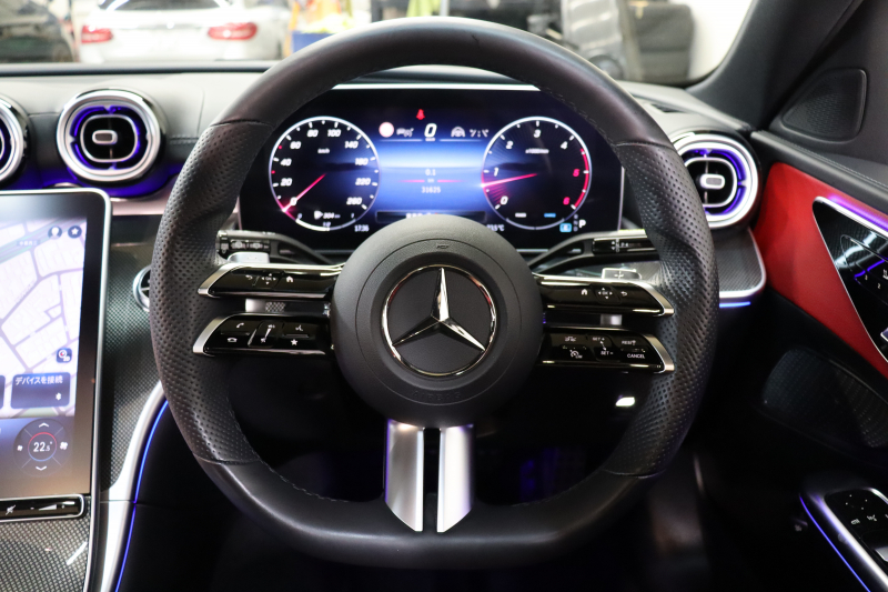 メルセデスベンツ Cクラス C220d ｽﾃｰｼｮﾝﾜｺﾞﾝ AVG AMGﾗｲﾝ ﾚｻﾞｰｴｸｽｸﾙｰｼﾌﾞ&ﾍﾞｰｼｯｸ&ﾚｰﾀﾞｰｾｰﾌﾃｨPKG　ISG搭載 ｷｰﾚｽｺﾞｰ 赤/黒本革 ﾊﾟﾉﾗﾏSR ﾍｯﾄﾞｱｯﾌﾟD MBUXﾅﾋﾞTV&ARﾅﾋﾞ ｽﾏﾎ連携 360ｶﾒﾗ PTS LEDﾗｲﾄ 自動Rｹﾞｰﾄ AMGｴｱﾛ&18AW ﾜｲﾔﾚｽ充電 9AT　2年保証