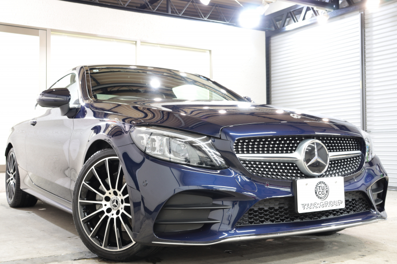 メルセデスベンツ Cクラス C180 ｸｰﾍﾟ ｽﾎﾟｰﾂ ﾚｻﾞｰｴｸｽｸﾙｰｼﾌﾞ&ﾚｰﾀﾞｰｾｰﾌﾃｨPKG　後期最終 ｷｰﾚｽｺﾞｰ 黒本革 ｼｰﾄﾋｰﾀｰ ﾊﾟﾉﾗﾏSR ﾍｯﾄﾞｱｯﾌﾟD HDDﾅﾋﾞTV ｽﾏﾎ連携 Bｶﾒﾗ PTS LEDﾗｲﾄ ｴｱﾊﾞﾗﾝｽPKG AMGｴｱﾛ&19AW ｴｱｻｽ 9AT 希少色ｶﾊﾞﾝｻｲﾄﾌﾞﾙｰ　2年保証