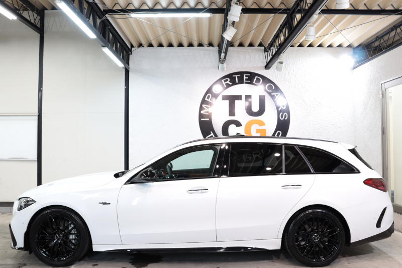 AMG Cクラス C43 ｽﾃｰｼｮﾝﾜｺﾞﾝ 4MATIC AMGﾅｲﾄ&ﾚｰﾀﾞｰｾｰﾌﾃｨPKG　BSG搭載 ｷｰﾚｽｺﾞｰ 茶/黒本革 ﾍﾞﾝﾁﾚｰﾀｰ ﾊﾟﾉﾗﾏSR ﾍｯﾄﾞｱｯﾌﾟD MBUXﾅﾋﾞTV ｽﾏﾎ連携 ﾌﾞﾙﾒｽﾀｰ 360ｶﾒﾗ PTS LEDﾗｲﾄ 自動Rｹﾞｰﾄ AMG専用装備&ﾁｭｰﾆﾝｸﾞ 9AT ﾘｱｱｸｽﾙｽﾃｱ　2年保証