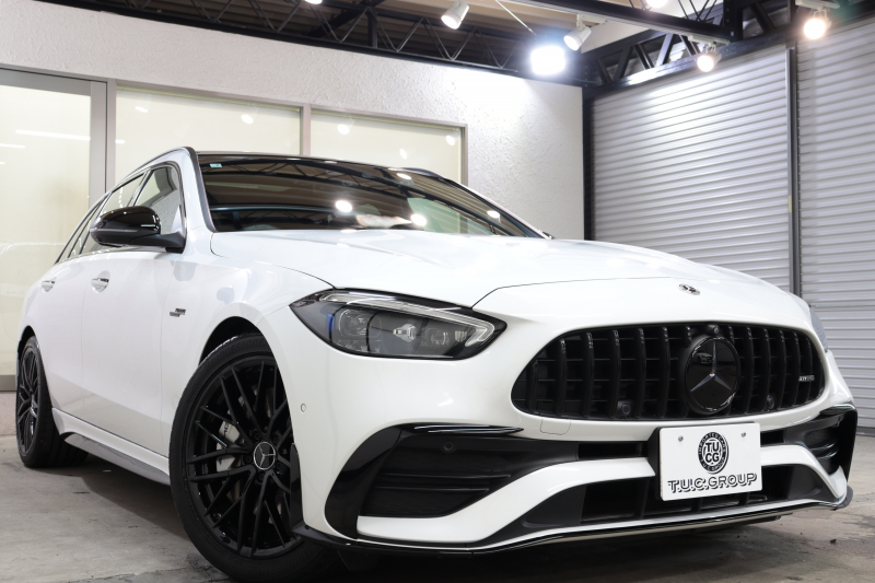 AMG Cクラス C43 ｽﾃｰｼｮﾝﾜｺﾞﾝ 4MATIC AMGﾅｲﾄ&ﾚｰﾀﾞｰｾｰﾌﾃｨPKG　BSG搭載 ｷｰﾚｽｺﾞｰ 茶/黒本革 ﾍﾞﾝﾁﾚｰﾀｰ ﾊﾟﾉﾗﾏSR ﾍｯﾄﾞｱｯﾌﾟD MBUXﾅﾋﾞTV ｽﾏﾎ連携 ﾌﾞﾙﾒｽﾀｰ 360ｶﾒﾗ PTS LEDﾗｲﾄ 自動Rｹﾞｰﾄ AMG専用装備&ﾁｭｰﾆﾝｸﾞ 9AT ﾘｱｱｸｽﾙｽﾃｱ　2年保証