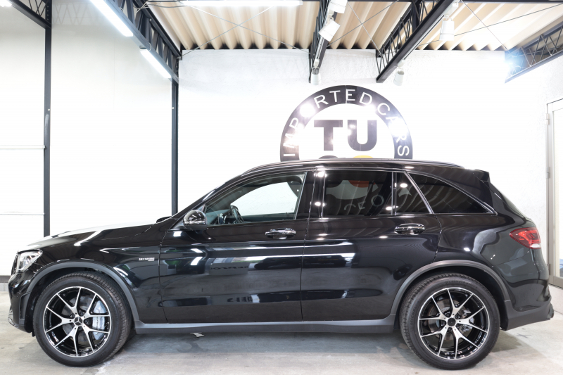 AMG GLC GLC43 4MATIC ﾚｻﾞｰｴｸｽｸﾙｰｼﾌﾞ&ﾚｰﾀﾞｰｾｰﾌﾃｨPKG　後期 ｷｰﾚｽｺﾞｰ 黒本革 ﾊﾟﾉﾗﾏSR HUD MBUXﾅﾋﾞTV BT音楽 360ｶﾒﾗ PTS LEDﾗｲﾄ 自動Rｹﾞｰﾄ AMG専用装備&ﾁｭｰﾆﾝｸﾞ 9AT　2年保証