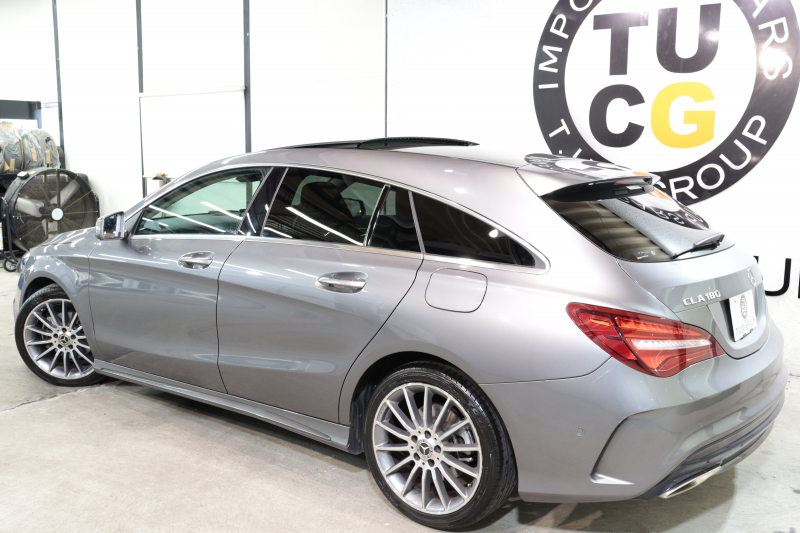 メルセデスベンツ CLAクラス CLA180ｼｭｰﾃｨﾝｸﾞﾌﾞﾚｰｸ AMGｽﾀｲﾙ AMGﾌﾟﾚﾐｱﾑ&ﾚｰﾀﾞｰｾｰﾌﾃｨPKG　後期 ｷｰﾚｽｺﾞｰ ﾚｻﾞｰDINAMICAｼｰﾄ ｼｰﾄﾋｰﾀｰ ﾊﾟﾉﾗﾏSR HDDﾅﾋﾞTV ｽﾏﾎ連携 harman/kardon Bｶﾒﾗ PTS DSRC LEDﾗｲﾄ 自動Rｹﾞｰﾄ AMGｴｱﾛ&18AW 7AT 希少色ﾏｳﾝﾃﾝｸﾞﾚｰ　2年保証