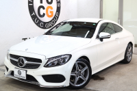 メルセデスベンツ Cクラス C180ｸｰﾍﾟ ｽﾎﾟｰﾂ ﾚｰﾀﾞｰｾｰﾌﾃｨPKG　ｷｰﾚｽｺﾞｰ 黒革 HDDﾅﾋﾞTV BT音楽 ﾊﾞｯｸｶﾒﾗ PTS LEDﾗｲﾄ AMGｴｱﾛ&18AW ﾀﾞｲﾅﾐｯｸS 9AT　2年保証