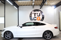 メルセデスベンツ Cクラス C180ｸｰﾍﾟ ｽﾎﾟｰﾂ ﾚｰﾀﾞｰｾｰﾌﾃｨPKG　ｷｰﾚｽｺﾞｰ 黒革 HDDﾅﾋﾞTV BT音楽 ﾊﾞｯｸｶﾒﾗ PTS LEDﾗｲﾄ AMGｴｱﾛ&18AW ﾀﾞｲﾅﾐｯｸS 9AT　2年保証