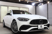 AMG Cクラス C43 4MATIC ｽﾃｰｼｮﾝﾜｺﾞﾝ ﾚｰﾀﾞｰｾｰﾌﾃｨPKG　BSG搭載 1ｵｰﾅｰ ｷｰﾚｽｺﾞｰ 黒本革 ﾍﾞﾝﾁﾚｰﾀｰ ﾊﾟﾉﾗﾏSR ﾍｯﾄﾞｱｯﾌﾟD MBUXﾅﾋﾞTV&ARﾅﾋﾞ ｽﾏﾎ連携 ﾌﾞﾙﾒｽﾀｰ 360ｶﾒﾗ PTS LEDﾗｲﾄ 自動ﾄﾗﾝｸ AMG専用装備&ﾁｭｰﾆﾝｸﾞﾀﾞｲﾅﾐｯｸS 9AT　2年保証