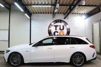 AMG Cクラス C43 4MATIC ｽﾃｰｼｮﾝﾜｺﾞﾝ ﾚｰﾀﾞｰｾｰﾌﾃｨPKG　BSG搭載 1ｵｰﾅｰ ｷｰﾚｽｺﾞｰ 黒本革 ﾍﾞﾝﾁﾚｰﾀｰ ﾊﾟﾉﾗﾏSR ﾍｯﾄﾞｱｯﾌﾟD MBUXﾅﾋﾞTV&ARﾅﾋﾞ ｽﾏﾎ連携 ﾌﾞﾙﾒｽﾀｰ 360ｶﾒﾗ PTS LEDﾗｲﾄ 自動ﾄﾗﾝｸ AMG専用装備&ﾁｭｰﾆﾝｸﾞﾀﾞｲﾅﾐｯｸS 9AT　2年保証