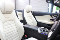 AMG Cクラス C43 4MATIC ｶﾌﾞﾘｵﾚ ﾚｰﾀﾞｰｾｰﾌﾃｨPKG　後期 ｷｰﾚｽｺﾞｰ 白本革 ｴｱｽｶｰﾌ ﾍｯﾄﾞｱｯﾌﾟD HDDﾅﾋﾞTV ｽﾏﾎ連携 ﾌﾞﾙﾒｽﾀｰ ﾊﾞｯｸｶﾒﾗ PTS LEDﾗｲﾄ AMG専用装備&ﾁｭｰﾆﾝｸﾞﾀﾞｲﾅﾐｯｸｾﾚｸﾄ 青幌 9AT　2年保証