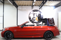 AMG Cクラス C43 4MATIC ｶﾌﾞﾘｵﾚ ﾚｰﾀﾞｰｾｰﾌﾃｨPKG　後期 ｷｰﾚｽｺﾞｰ 白本革 ｴｱｽｶｰﾌ ﾍｯﾄﾞｱｯﾌﾟD HDDﾅﾋﾞTV ｽﾏﾎ連携 ﾌﾞﾙﾒｽﾀｰ ﾊﾞｯｸｶﾒﾗ PTS LEDﾗｲﾄ AMG専用装備&ﾁｭｰﾆﾝｸﾞﾀﾞｲﾅﾐｯｸｾﾚｸﾄ 青幌 9AT　2年保証