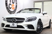 メルセデスベンツ Cクラス C180ｶﾌﾞﾘｵﾚ ｽﾎﾟｰﾂ ﾚｻﾞｰｴｸｽｸﾙｰｼﾌﾞ&ﾚｰﾀﾞｰｾｰﾌﾃｨPKG　後期最終 ｷｰﾚｽｺﾞｰ 白本革 ｴｱｽｶｰﾌ 青幌 ﾍｯﾄﾞｱｯﾌﾟD HDDﾅﾋﾞTV ｽﾏﾎ連携 ﾊﾞｯｸｶﾒﾗ PTS LEDﾗｲﾄ AMGｴｱﾛ&19AW ｴｱｻｽ 9AT　2年保証