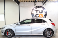 AMG Aクラス A45 4MATIC AMGｴｸｽｸﾙｰｼﾌﾞ&ﾚｰﾀﾞｰｾｰﾌﾃｨPKG　黒本革 ｼｰﾄﾋｰﾀｰ HDDﾅﾋﾞTV BT音楽 ﾊﾞｯｸｶﾒﾗ PTS ｷｾﾉﾝ AMG専用装備&ﾁｭｰﾆﾝｸﾞ 7AT　2年保証