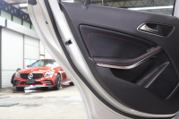 AMG Aクラス A45 4MATIC AMGｴｸｽｸﾙｰｼﾌﾞ&ﾚｰﾀﾞｰｾｰﾌﾃｨPKG　黒本革 ｼｰﾄﾋｰﾀｰ HDDﾅﾋﾞTV BT音楽 ﾊﾞｯｸｶﾒﾗ PTS ｷｾﾉﾝ AMG専用装備&ﾁｭｰﾆﾝｸﾞ 7AT　2年保証