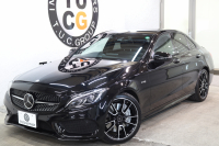 AMG Cクラス C43 4MATIC ｴｸｽｸﾙｰｼﾌﾞ&ﾚｰﾀﾞｰｾｰﾌﾃｨPKG　中期 ｷｰﾚｽｺﾞｰ 黒本革 ﾍｯﾄﾞｱｯﾌﾟD HDDﾅﾋﾞTV BT音楽 ﾌﾞﾙﾒｽﾀｰ ﾊﾞｯｸｶﾒﾗ PTS LEDﾗｲﾄ ﾊﾝｽﾞﾌﾘｰA AMG専用装備&ﾁｭｰﾆﾝｸﾞ 9AT　2年保証