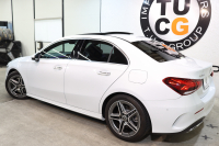 メルセデスベンツ Aクラス A250 4MATIC ｾﾀﾞﾝ AMGﾗｲﾝ ﾚｻﾞｰｴｸｽｸﾙｰｼﾌﾞ&ｱﾄﾞﾊﾞﾝｽﾄﾞ&ﾅﾋﾞｹﾞｰｼｮﾝ&ﾚｰﾀﾞｰｾｰﾌﾃｨPKG　ｷｰﾚｽｺﾞｰ 灰/黒本革 ﾊﾟﾉﾗﾏSR ﾍｯﾄﾞｱｯﾌﾟD MBUXﾅﾋﾞTV BT音楽 ｱﾄﾞﾊﾞﾝｽﾄﾞｻｳﾝﾄﾞ 360ｶﾒﾗ PTS LEDﾗｲﾄ AMGｴｱﾛ&18AW ﾜｲﾔﾚｽ充電　2年保証