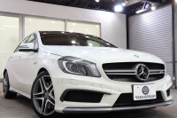 AMG Aクラス A45 4MATIC ﾚｰﾀﾞｰｾｰﾌﾃｨPKG　1ｵｰﾅｰ 黒本革 ﾊﾟﾉﾗﾏSR HDDﾅﾋﾞTV BT音楽 Bｶﾒﾗ PTS DSRC ｷｾﾉﾝﾗｲﾄ ﾚｯﾄﾞｼｰﾄﾍﾞﾙﾄ AMG専用装備&ﾁｭｰﾆﾝｸﾞ 7AT　2年保証
