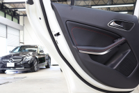 AMG Aクラス A45 4MATIC ﾚｰﾀﾞｰｾｰﾌﾃｨPKG　1ｵｰﾅｰ 黒本革 ﾊﾟﾉﾗﾏSR HDDﾅﾋﾞTV BT音楽 Bｶﾒﾗ PTS DSRC ｷｾﾉﾝﾗｲﾄ ﾚｯﾄﾞｼｰﾄﾍﾞﾙﾄ AMG専用装備&ﾁｭｰﾆﾝｸﾞ 7AT　2年保証