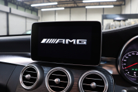 AMG Cクラス C63 ｴｸｽｸﾙｰｼﾌﾞ&ﾚｰﾀﾞｰｾｰﾌﾃｨPKG　ｷｰﾚｽｺﾞｰ 黒本革 ﾊﾟﾉﾗﾏSR ﾍｯﾄﾞｱｯﾌﾟD HDDﾅﾋﾞTV BT音楽 ﾌﾞﾙﾒｽﾀｰ ﾊﾞｯｸｶﾒﾗ PTS LEDﾗｲﾄ ﾊﾝｽﾞﾌﾘｰA AMG専用装備&ﾁｭｰﾆﾝｸﾞﾀﾞｲﾅﾐｯｸｾﾚｸﾄ　2年保証