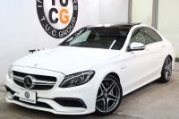 AMG Cクラス C63 ｴｸｽｸﾙｰｼﾌﾞ&ﾚｰﾀﾞｰｾｰﾌﾃｨPKG　ｷｰﾚｽｺﾞｰ 黒本革 ﾊﾟﾉﾗﾏSR ﾍｯﾄﾞｱｯﾌﾟD HDDﾅﾋﾞTV BT音楽 ﾌﾞﾙﾒｽﾀｰ ﾊﾞｯｸｶﾒﾗ PTS LEDﾗｲﾄ ﾊﾝｽﾞﾌﾘｰA AMG専用装備&ﾁｭｰﾆﾝｸﾞﾀﾞｲﾅﾐｯｸｾﾚｸﾄ　2年保証