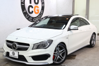 AMG CLAクラス CLA45 4MATIC AMGｴｸｽｸﾙｰｼﾌﾞ&ﾊﾞﾘｭｰ&ﾚｰﾀﾞｰｾｰﾌﾃｨPKG　1ｵｰﾅｰ 黒本革 ﾊﾟﾉﾗﾏSR HDDﾅﾋﾞTV BT音楽 ﾊﾞｯｸｶﾒﾗ DSRC PTS ｷｾﾉﾝﾗｲﾄ AMG専用装備&ﾁｭｰﾆﾝｸﾞ 7AT　2年保証