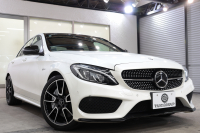 AMG Cクラス C43 4MATIC ｴｸｽｸﾙｰｼﾌﾞ&ﾚｰﾀﾞｰｾｰﾌﾃｨPKG　ｷｰﾚｽｺﾞｰ 黒本革 ﾊﾟﾉﾗﾏSR HDDﾅﾋﾞTV&ｷｬﾝｾﾗｰ BT音楽 ﾌﾞﾙﾒｽﾀｰ Bｶﾒﾗ PTS LEDﾗｲﾄ ﾊﾝｽﾞﾌﾘｰA AMG専用装備&ﾁｭｰﾆﾝｸﾞ 9AT　2年保証