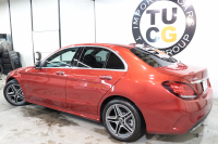 メルセデスベンツ Cクラス C200 ﾛｰﾚｳｽｴﾃﾞｨｼｮﾝ ｽﾎﾟｰﾂﾌﾟﾗｽ&ﾚｰﾀﾞｰｾｰﾌﾃｨPKG　特別仕様車 BSG搭載 後期 ｷｰﾚｽｺﾞｰ 黒革 ｼｰﾄﾋｰﾀｰ ﾍｯﾄﾞｱｯﾌﾟD HDDﾅﾋﾞTV ｽﾏﾎ連携 Bｶﾒﾗ PTS LEDﾗｲﾄ ﾊﾝｽﾞﾌﾘｰA AMGｴｱﾛ&18AW ｴｱｻｽ 9AT 希少色ﾋﾔｼﾝｽﾚｯﾄﾞ　2年保証
