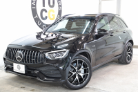 AMG GLC GLC43 4MATIC ﾚｻﾞｰｴｸｽｸﾙｰｼﾌﾞ&ﾚｰﾀﾞｰｾｰﾌﾃｨPKG　後期 ｷｰﾚｽｺﾞｰ 黒本革 ﾊﾟﾉﾗﾏSR HUD MBUXﾅﾋﾞTV BT音楽 360ｶﾒﾗ PTS LEDﾗｲﾄ 自動Rｹﾞｰﾄ AMG専用装備&ﾁｭｰﾆﾝｸﾞ 9AT　2年保証