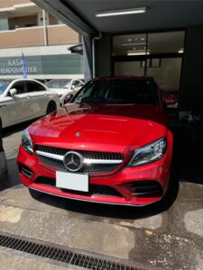 祝ご納車☆メルセデスベンツC200ローレウスエディション赤　N様