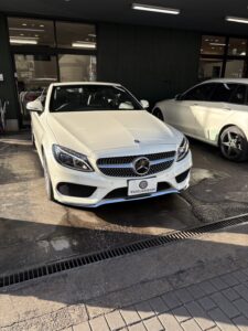祝ご納車！17y C180カブリオレ レザーエクスクルーシブPKG 白 神奈川県 W様