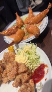 エビマヨ君と唐揚げ