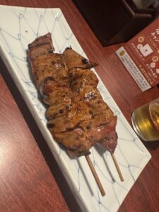 久々のもつ焼き^ – ^